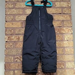 Carter's Kids Overall Snow Bibs Black Size 3T